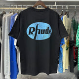 Rhude T Shirts Pentium Horse Printing Cotton Casual Short Sleeve Men and Women
