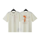 Cross-border pa spray-painted letter short-sleeved palm tree fog high street graffiti logo t