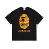 B@pe tshirtsssummer ape head little monkey camouflage short-sleeved round neck t-shirt