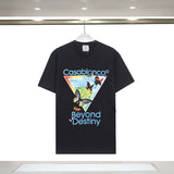 Foreign trade summer casa blanca letter print casual loose fit short sleeve t-shirt