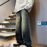 Unisex Jeans Vibe Washed Jeans Vintage Straight Pants Casual