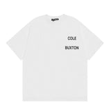 Wholesale export cole buxton minimalist cursive signature print short sleeve t-shirt - high street style