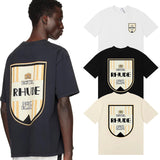 Rhude T Shirts Mont Blanc Short Sleeve Men and Women