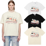 Rhude T Shirts Regatta Champions Short Sleeves
