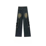 Unisex Jeans Vintage Heavy Work Old Washed Jeans