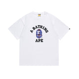 B@pe tshirtsssummertrendy ape head little monkey camouflage couple short sleeve round neck t-shirt men