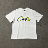Wholesale foreign trade corteiz devil's island letter logo print short sleeve fog high street couple oversized t-shirt