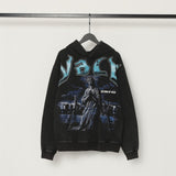 American valley washed distressed printing short-sleeved t-shirt valeforever hoodie sweatshirt long
