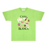 Casablanca T Shirts Fashion Print Street