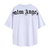 Cross-border wholesale high version pa angel big logo letter foam short-sleeved couple outfit trendy