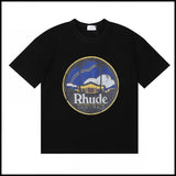 American trend rhu marlboro high definition printing de casual round neck short sleeve t-shirt export wholesale