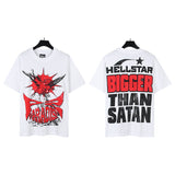 american trend high quality loose t-shirt pure cotton front and rear high-definition printing casualcoupletrendy short sleeves