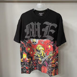 Wholesale american streetwear mixed emotion hotfix rhinestone print short sleeve t-shirt, hoodie, sweatpants, and jacket set
