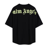Cross-border wholesale high version pa angel big logo letter foam short-sleeved couple outfit trendy
