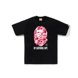 cross-border wholesale japanese style camouflage shark tiger head ape color matching luminous short-sleeved couple loose