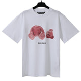 Correct version of pa beheaded bear short sleeve palm tree high street ins teddy bear shark love