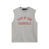 Fog icon double line essentials american high street summerloose couple short sleeve trendy heavy weight t-shirt