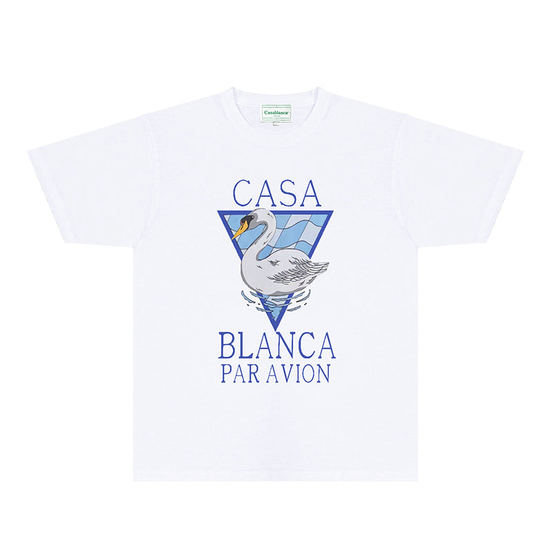 Casablanca T Shirts Fashion Print Street