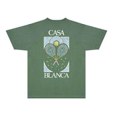 Casablanca T Shirts Fashion Print Street