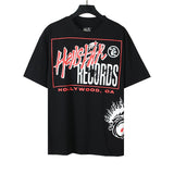 pa long sleeve t-shirt palm tree back letter big logo bat sleeve os dropped shoulders