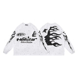american trend high quality loose t-shirt pure cotton front and rear high-definition printing casualcoupletrendy short sleeves