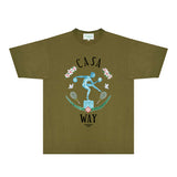 Casablanca T Shirts Fashion Print Street