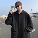 Unisex Baseball Jersey Cardigan Sweater Jacket Loose Jacket
