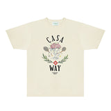 Casablanca T Shirts Fashion Print Street