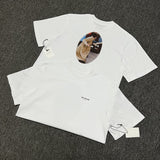 Aime leon dore color block letter high street loose short sleeve t-shirt hoodie long sleeve