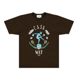 Casablanca T Shirts Fashion Print Street