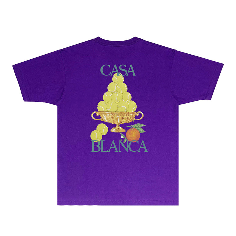 Casablanca T Shirts Fashion Print Street