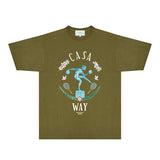 Casablanca T Shirts Fashion Print Street