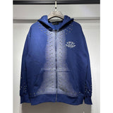 Amri splash ink flowing paint starry sky crack letter logo unicorn arm hoodie sweatshirt couple wear long sleeves