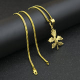 Jewelry Hip Hop 'Hemp Leaf ' Necklace rapper Cannabis