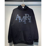Amri splash ink flowing paint starry sky crack letter logo unicorn arm hoodie sweatshirt couple wear long sleeves