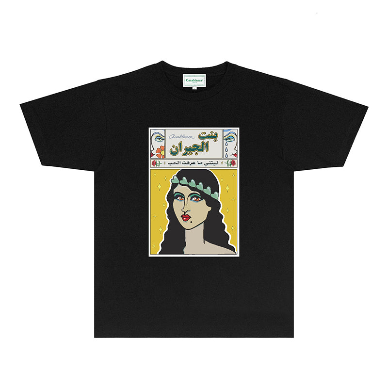Casablanca T Shirts Fashion Print Street