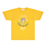 Casablanca T Shirts Fashion Print Street