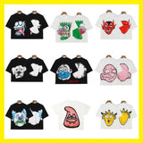 Wholesale billin hip-hop high street cartoon graphic dropped shoulder couple's short sleeve t-shirt