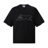 Bbc american high street ice cream flying dog printing short sleeve t-shirt casualshortsloose half lengthjeans summer