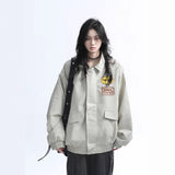 Unisex Baseball Jersey PU Leather Jacket Baseball Jacket