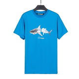 Correct version of pa beheaded bear short sleeve palm tree high street ins teddy bear shark love