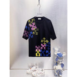 Spring/summer ow splatter graffiti arrow graphic crewneck short sleeve tee