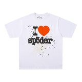 Spder hip-hop singer hotfix rhinestone foil letter print short sleeve t-shirt & rhinestone embellished shorts set (couple's style)
