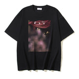 Spring/summer ow splatter graffiti arrow graphic crewneck short sleeve tee