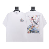 Summer off-white high quality pure cotton t-shirt printing short-sleeved t