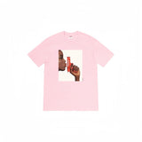 Wholesale export sup streetwear letter print 100% cotton t-shirt - relaxed fit, crew neck, short sleeve