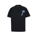 [heavy weight double yarn] trapstar stitching tiger head embroider gradient letter short-sleeved t-shirt