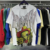wholesale american trend mixed emotion alien octopus hot diamond angel short-sleeved couple full print