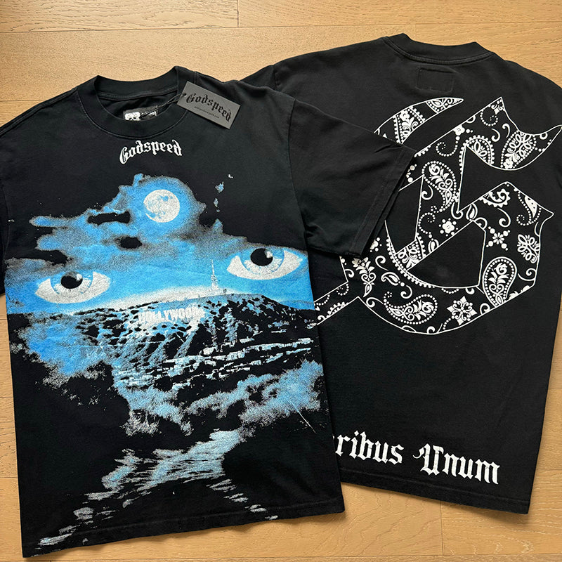 Godspeed T-Shirt Retro Fantasy Pattern