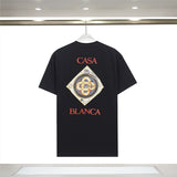 Foreign trade summer casa blanca letter print casual loose fit short sleeve t-shirt